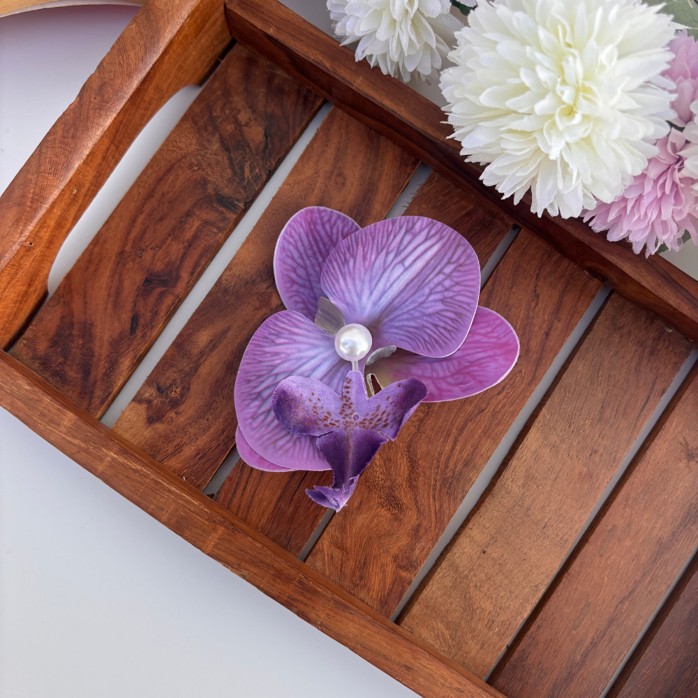 Orchid Pearl Hair Clip