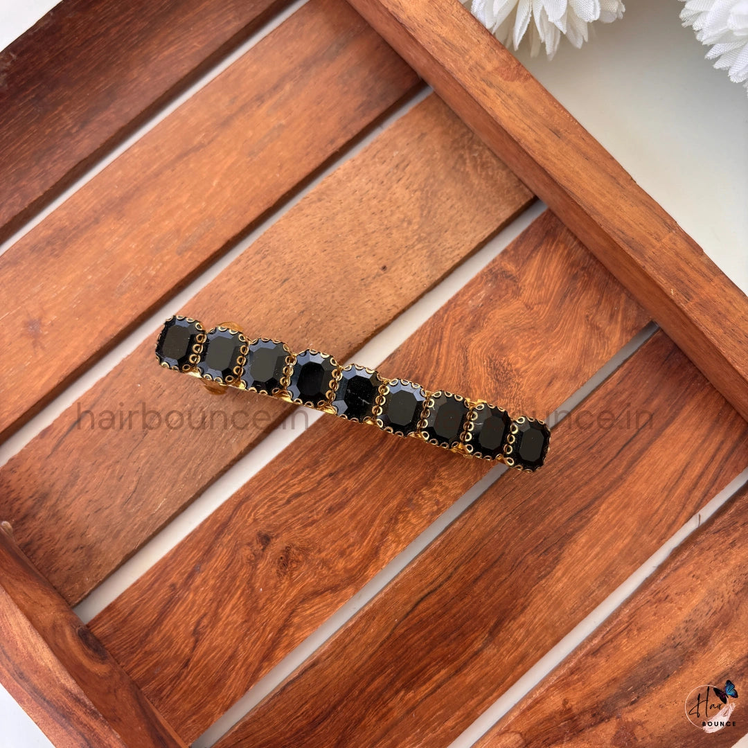 Elite Aura Center Hair Clip - Black