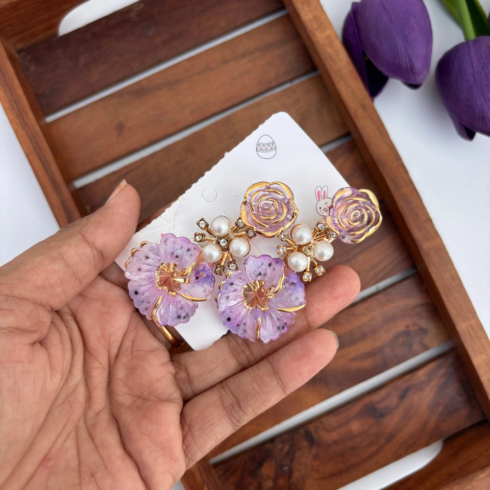 Hibiscus Rose Alligator Clip