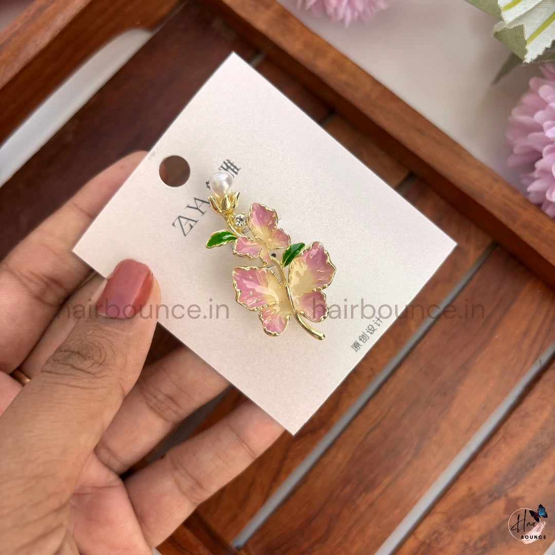 Pearl Butterfly Bloom Brooch