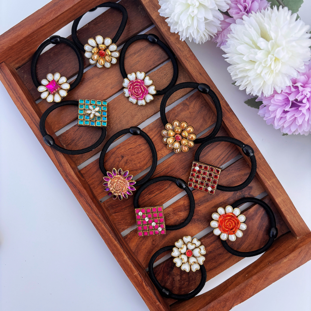 Rosé Royale Hair Tie Set – Pack of 10