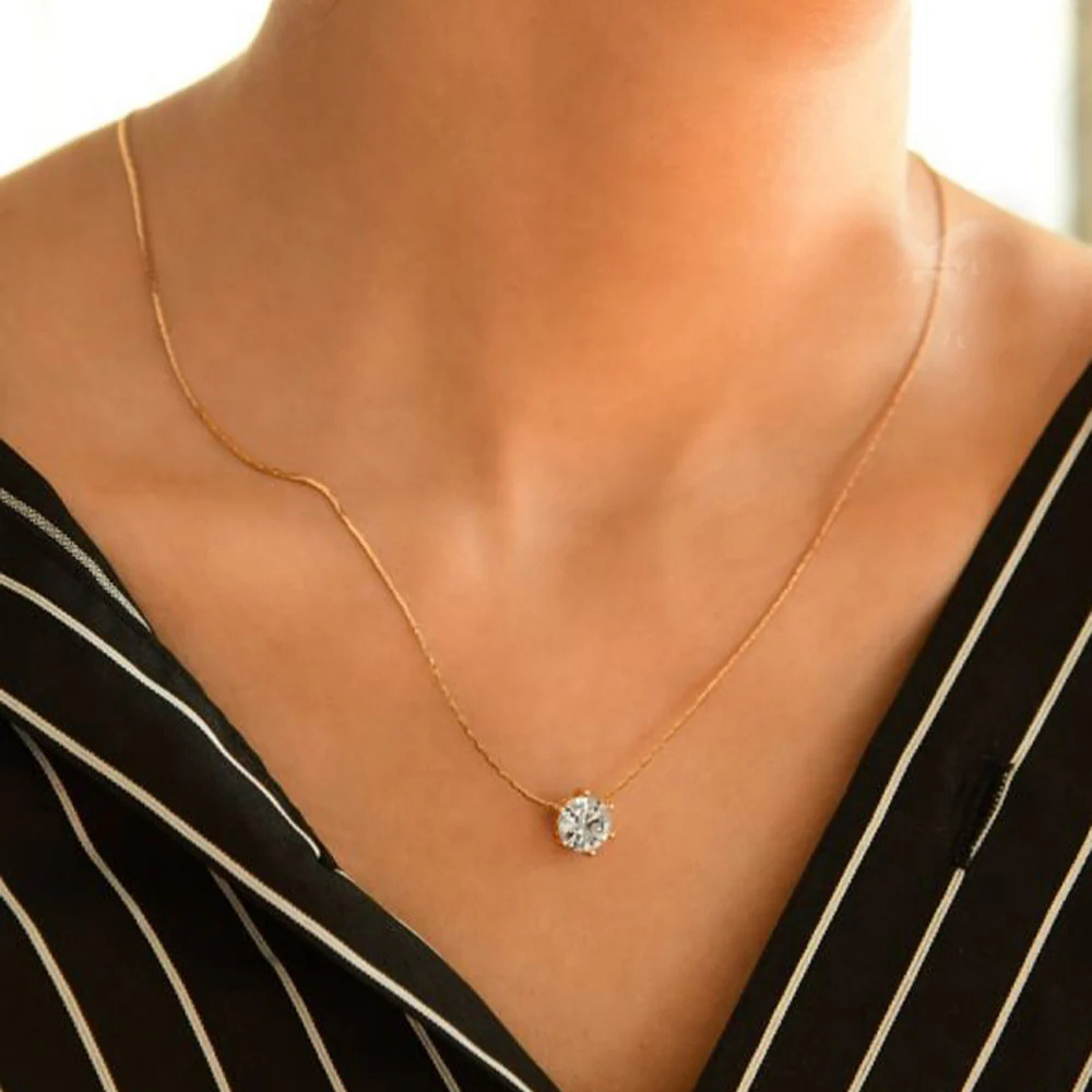 Minimal Stone Necklace