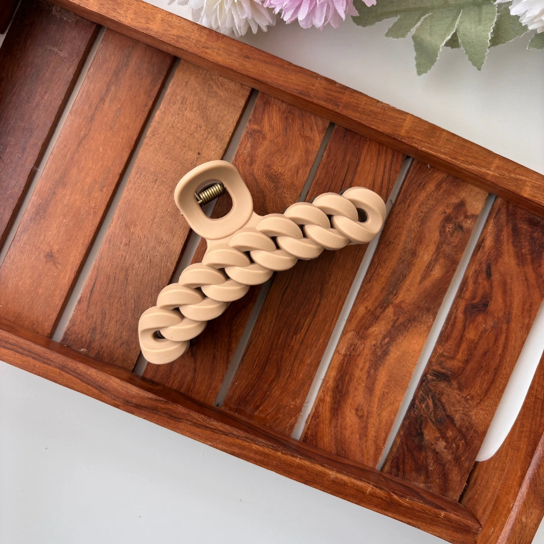 Dual Colour Chain Hair Claw - Large