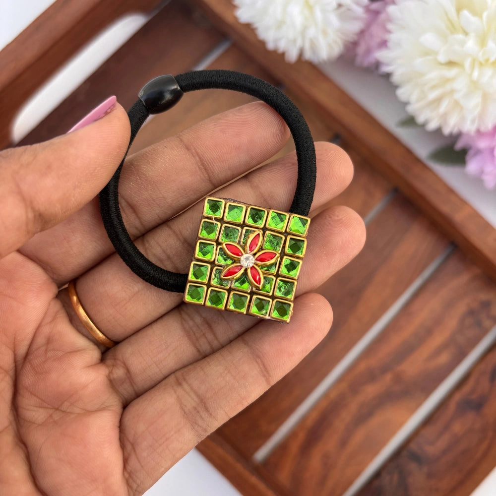 Verdant Bloom Hair Tie