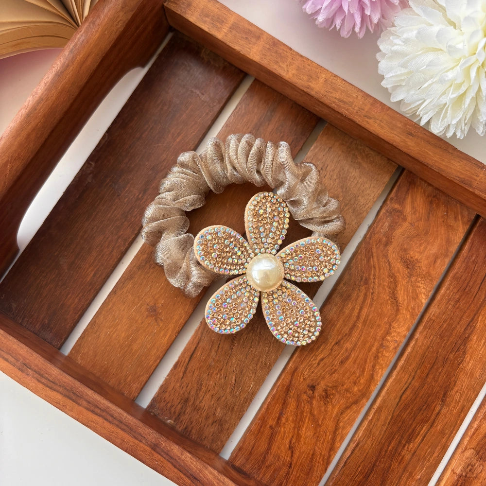 Sparkle Bloom Scrunchie