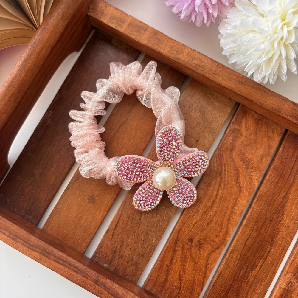 Sparkle Bloom Scrunchie