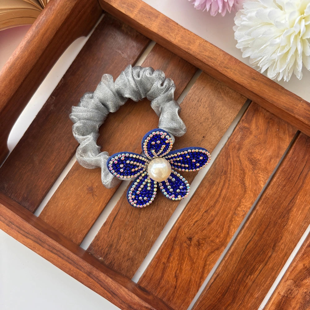 Sparkle Bloom Scrunchie