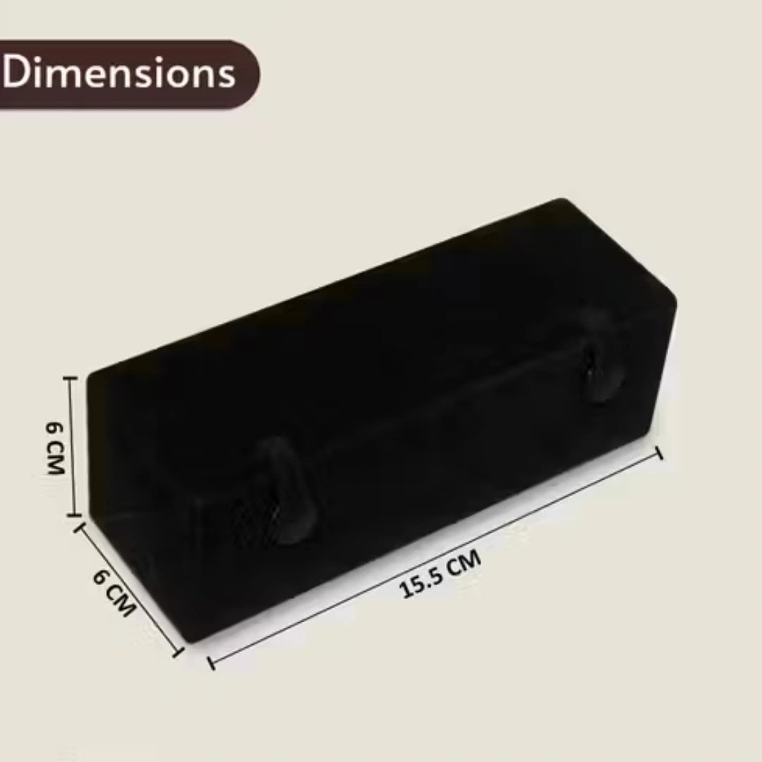 Black Foldable Multi-Slot Earring Box – 12 Slot Jewellery Organizer