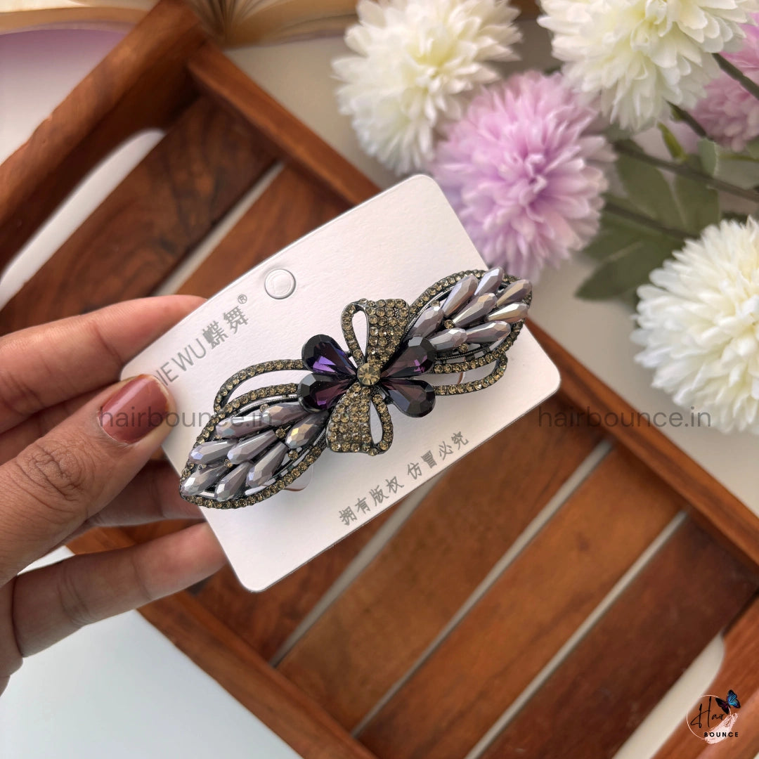 Crystal Flutter Center Clip