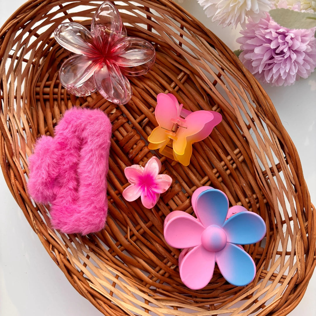 Sunset Bloom Hair Clip Set