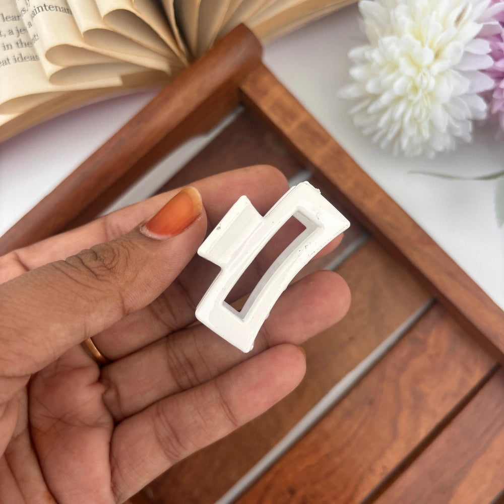 Glossy Rectangle Hair Claw - Small