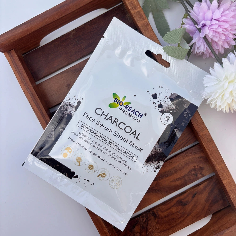 🖤 Charcoal Face Serum Sheet Mask