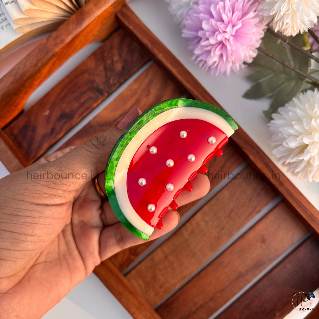 Pearl Fruity Charm Hair Claw - Large