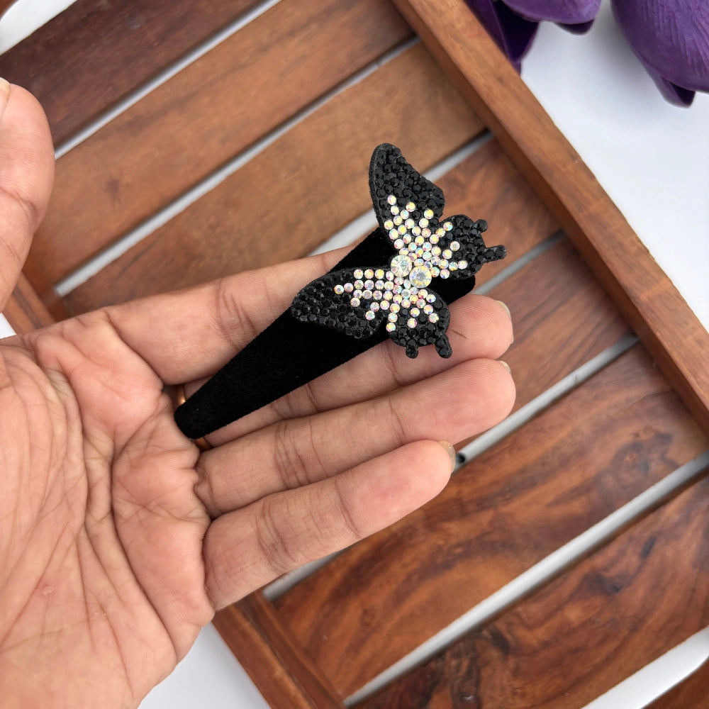 Stoned Butterfly Tic Tac Hair Clip