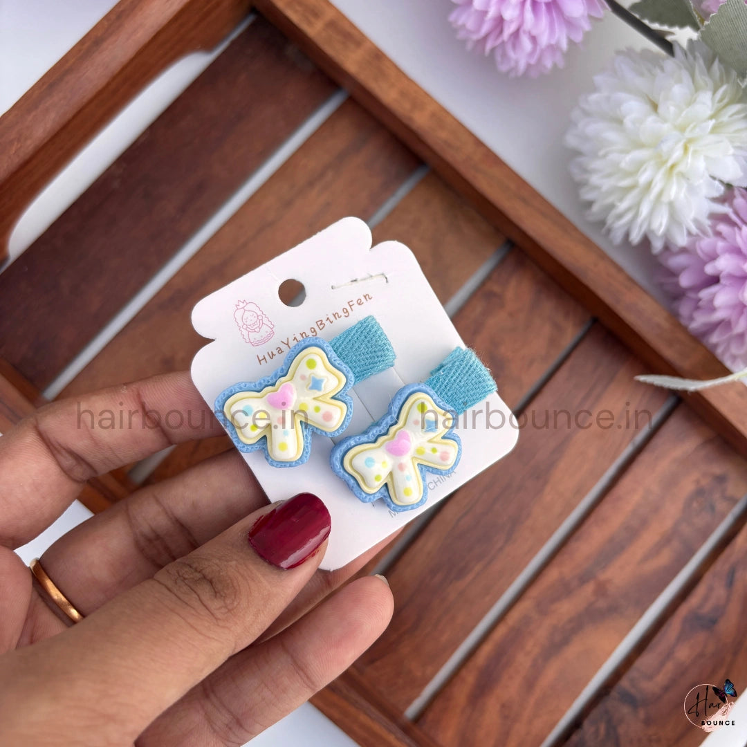 Sweet Bow Baby Snap Clips - Pack of 2