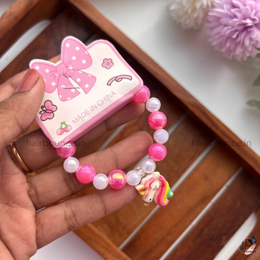 Rainbow Unicorn Kids Charm Bracelet