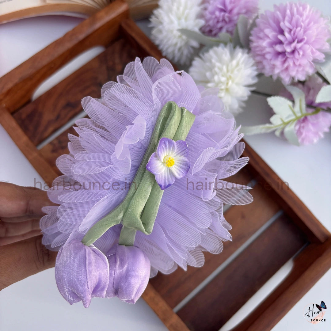 Bloom Tulip Mesh Floral Headband for Girls – Premium Kids Hair Band