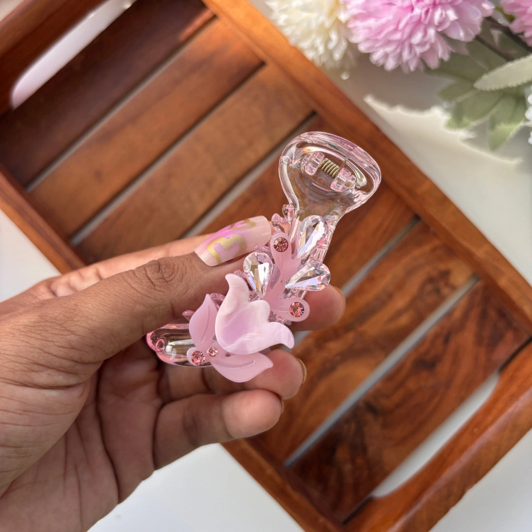 Bofeini Sparkle Petal Banana Clip – Medium