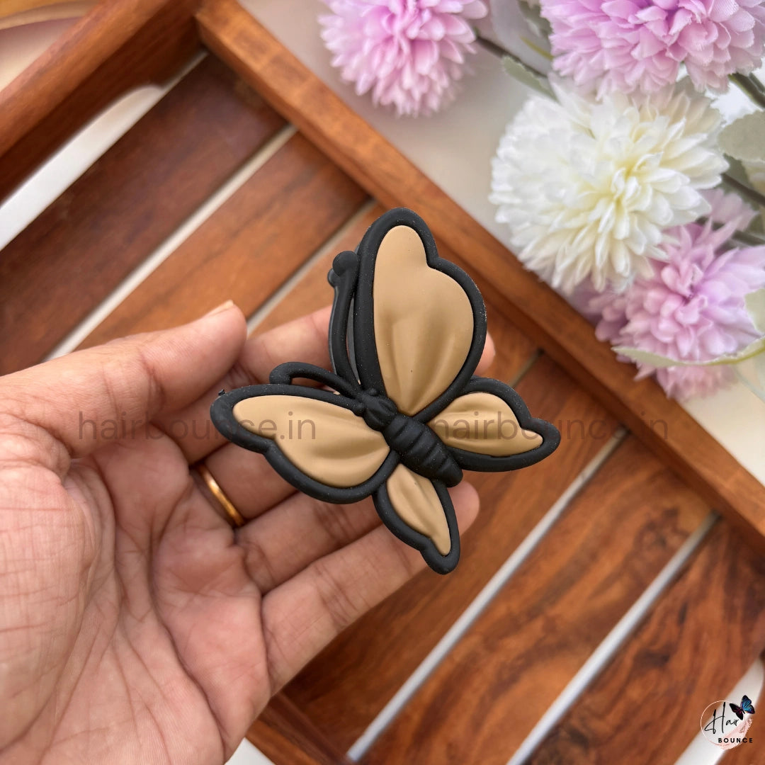 Flutter Charm Butterfly Hair Claw – Medium
