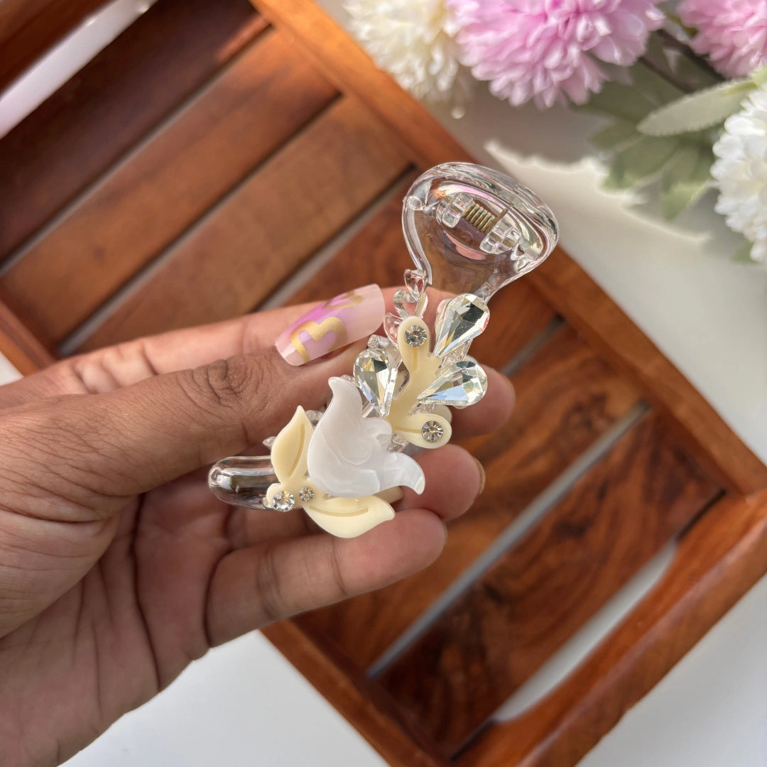 Bofeini Sparkle Petal Banana Clip – Medium