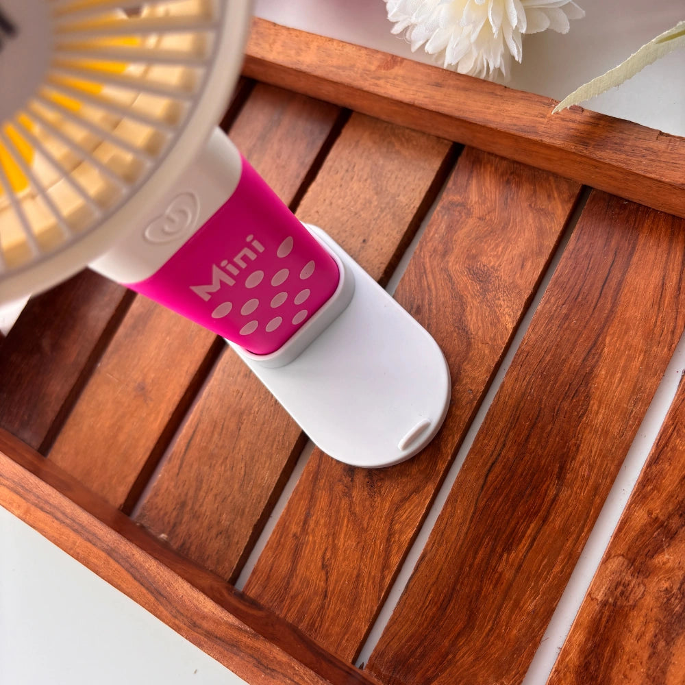 🎀 Minnie Bow Handheld Fan