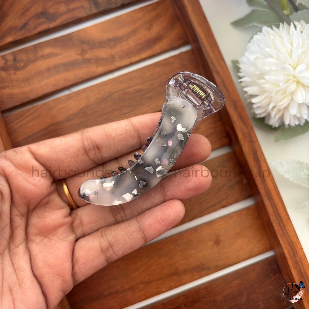 Confetti Jelly Banana Hair Claw – Medium