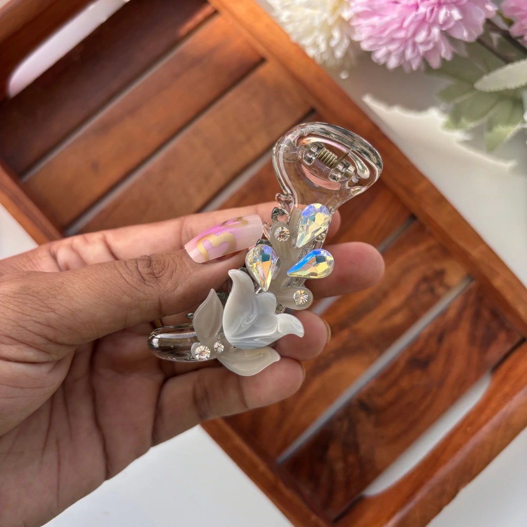 Bofeini Sparkle Petal Banana Clip – Medium