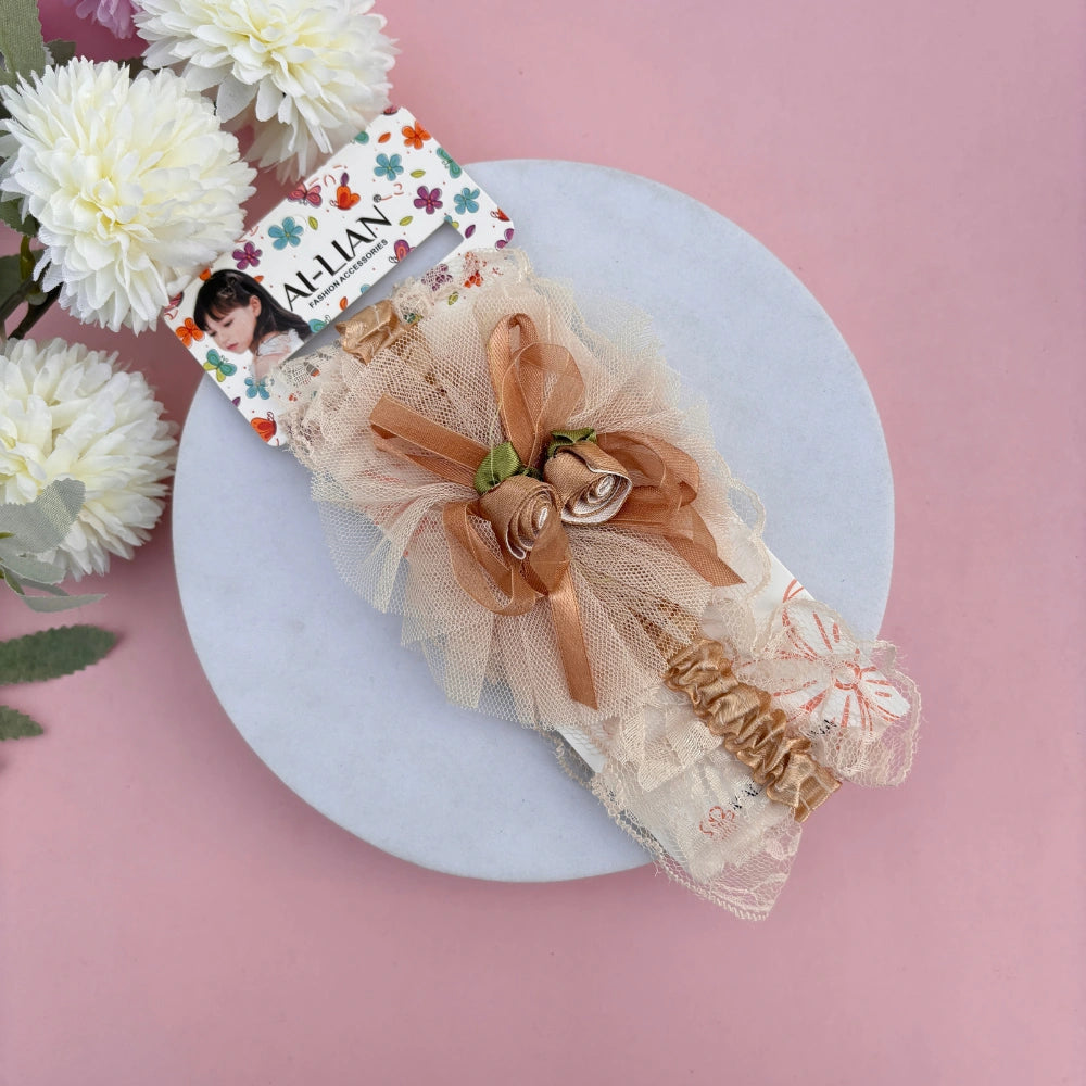 Rosy Lace Bloom New Born Baby Headband