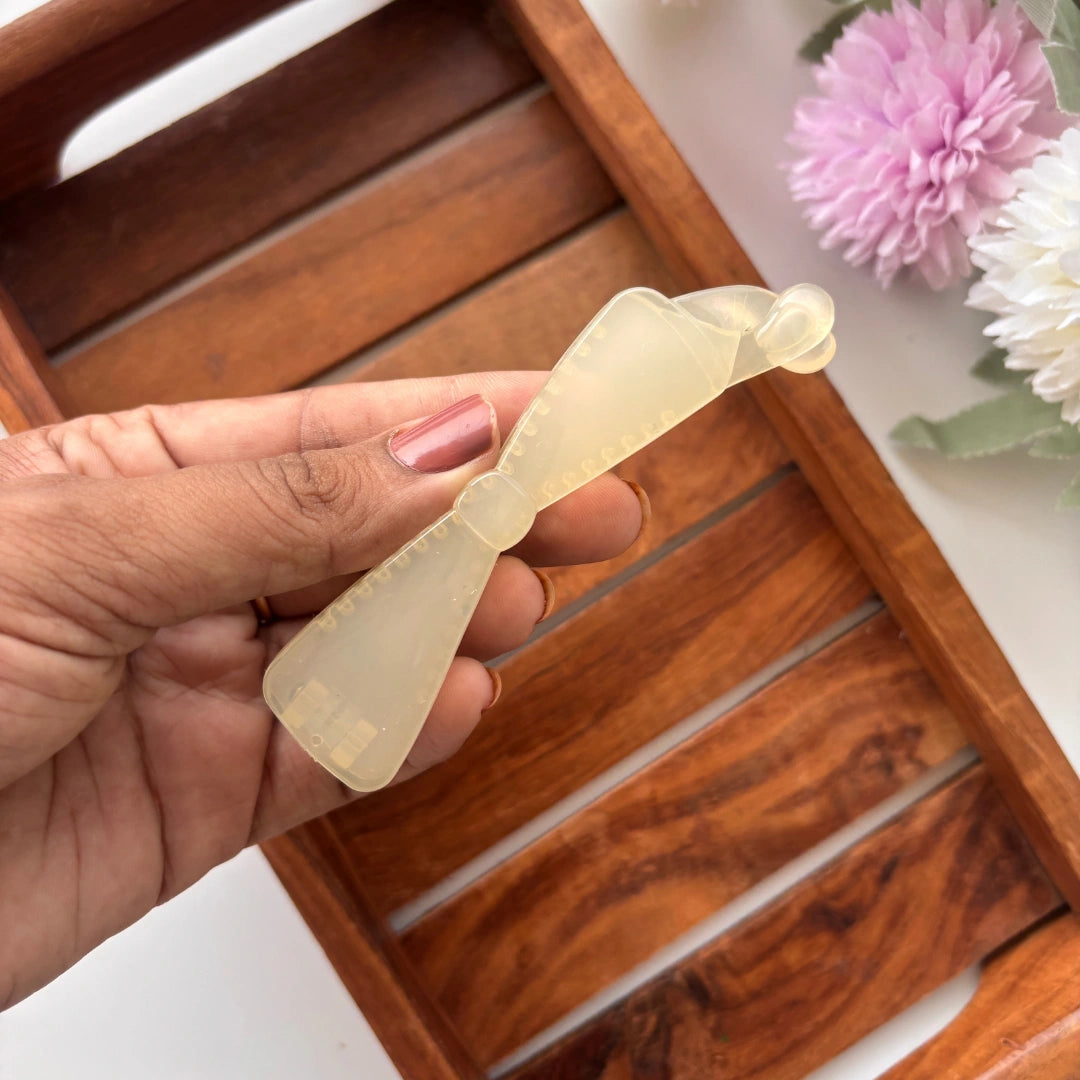 Glossy Classic Bow Banana Clip - Medium