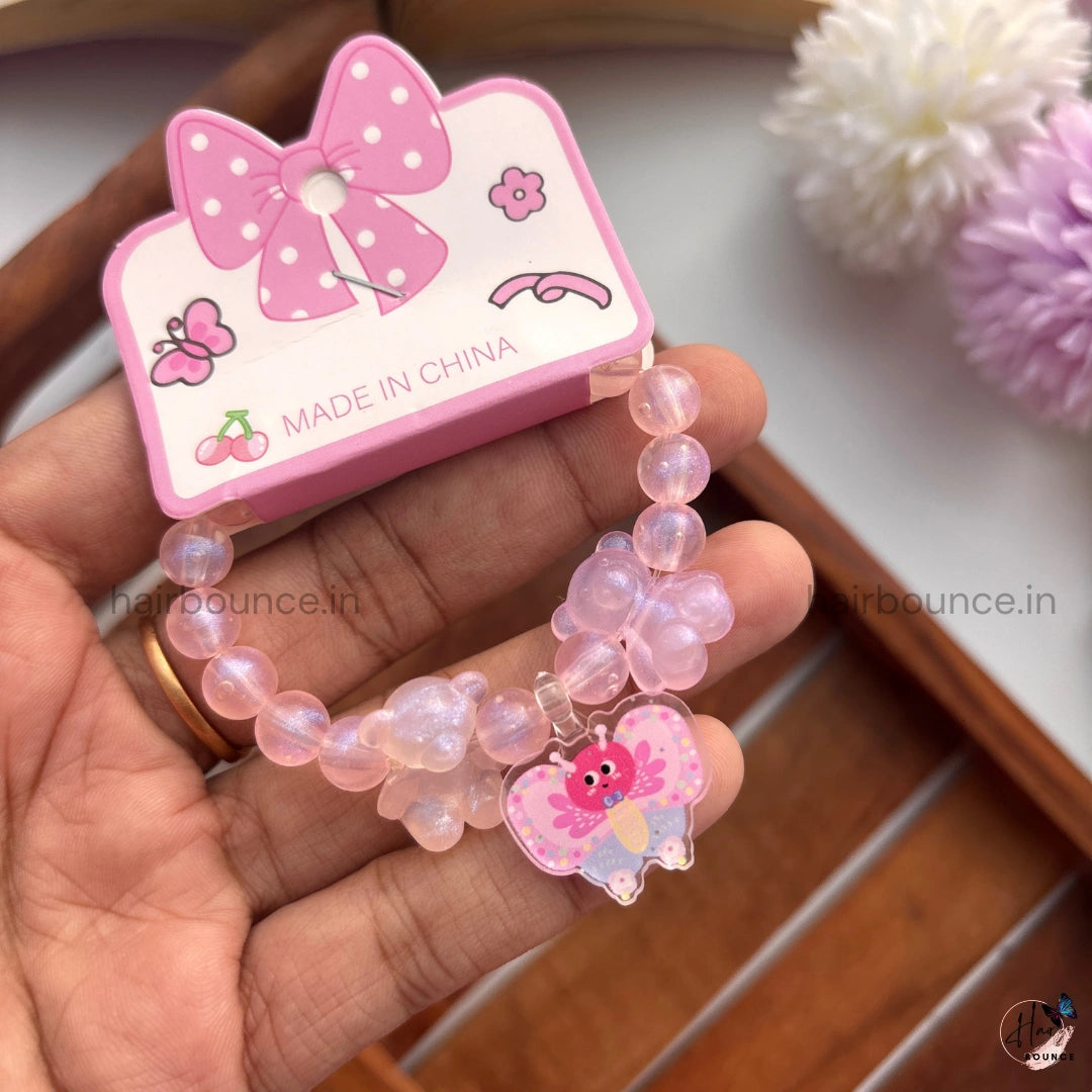 Pastel Butterfly Kids Charm Bracelet