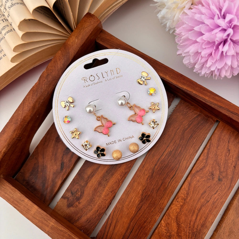 Charm & Glow Earrings - 7 Pairs