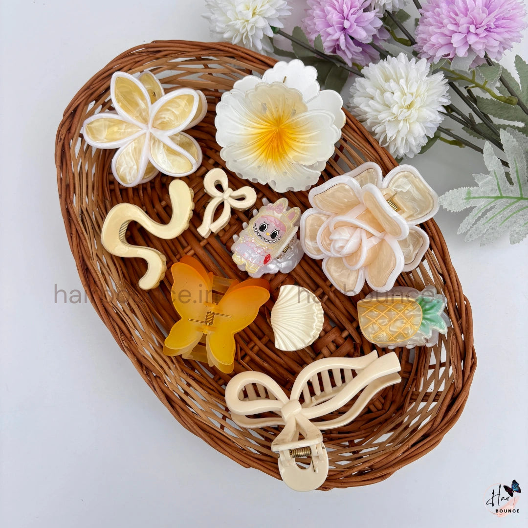 Vanilla Bloom Hair Claw Hamper