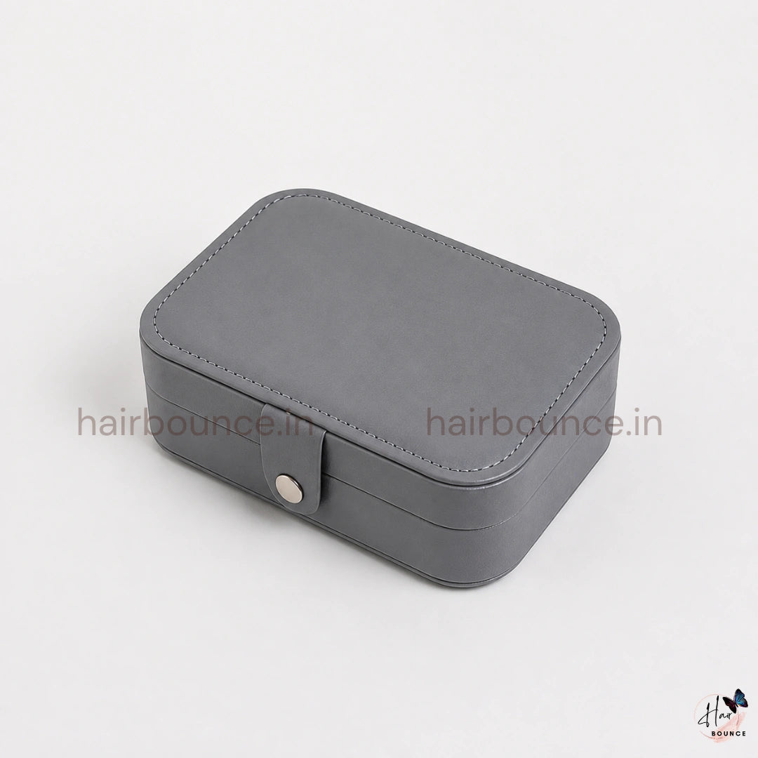 Leather Zipper Portable Storage Case with Dividers Container for Rings, Earrings, Necklace Home Organizer