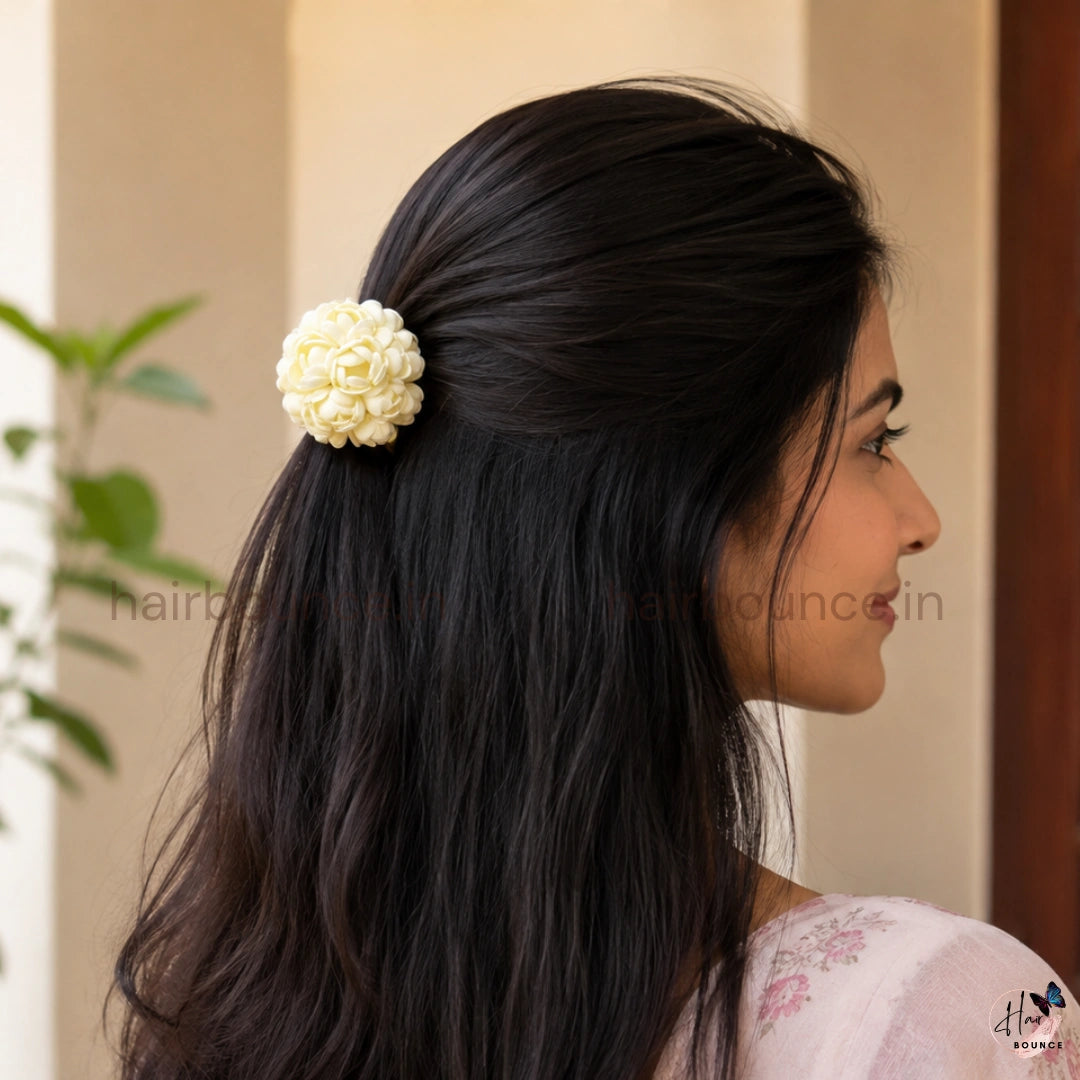 Malli Poo Floral Alligator Hair Clip