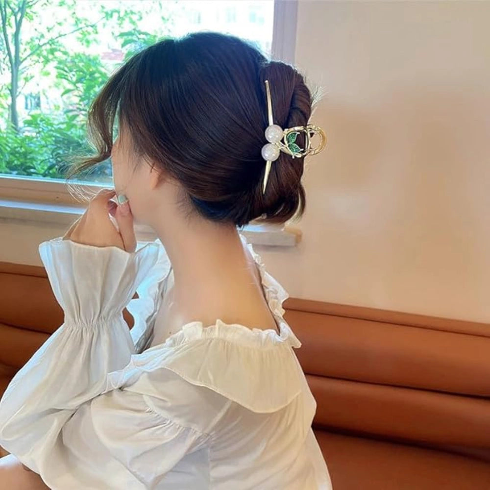 Cherry Loop Hair Claw – Large