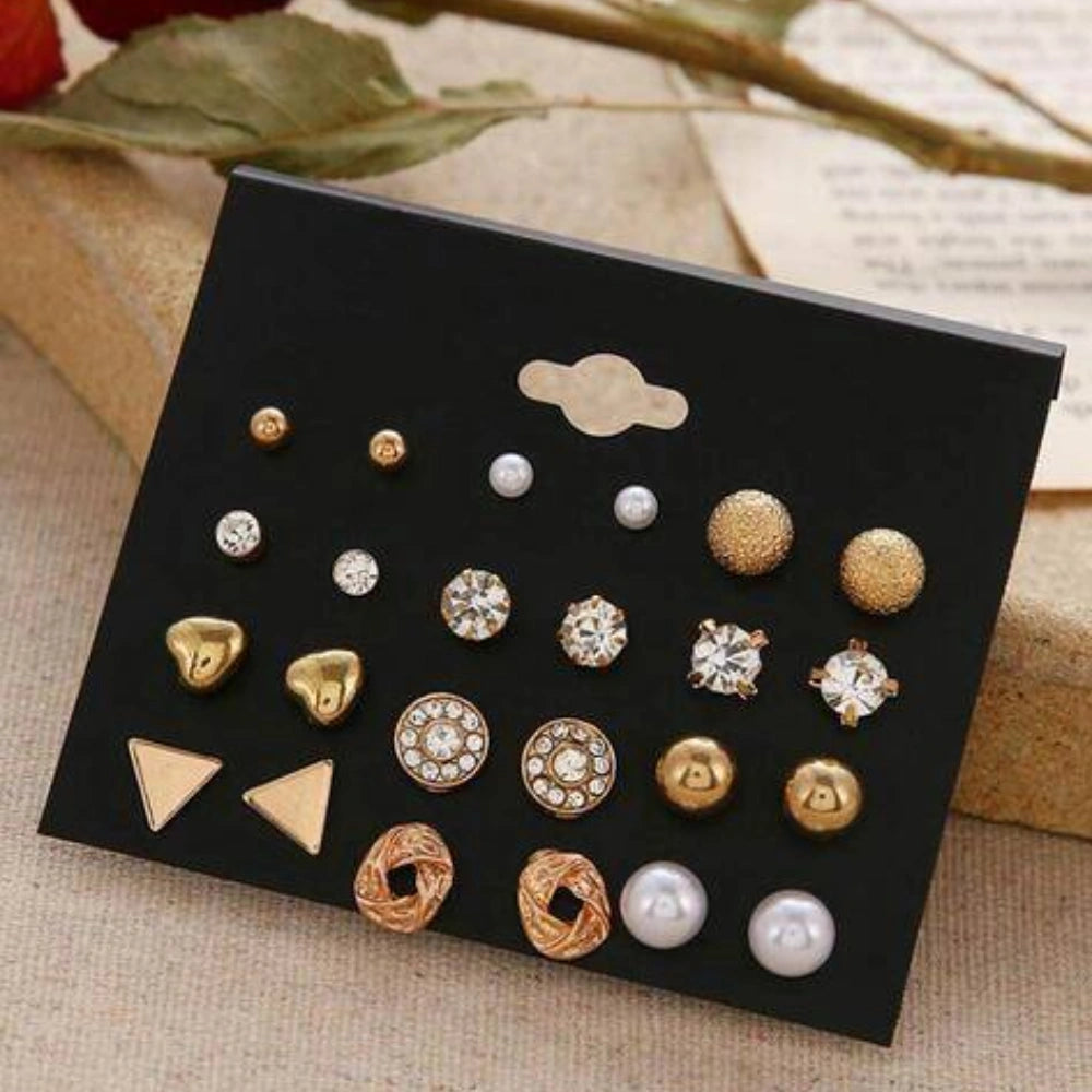 Golden Glow Stud Set – Pack of 12