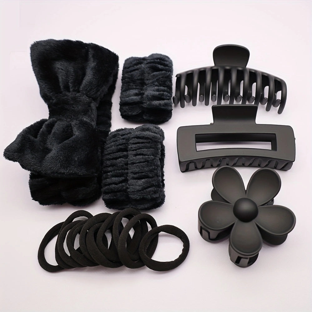 🌑 Black Velvet Hair Accessory Hamper 🌑