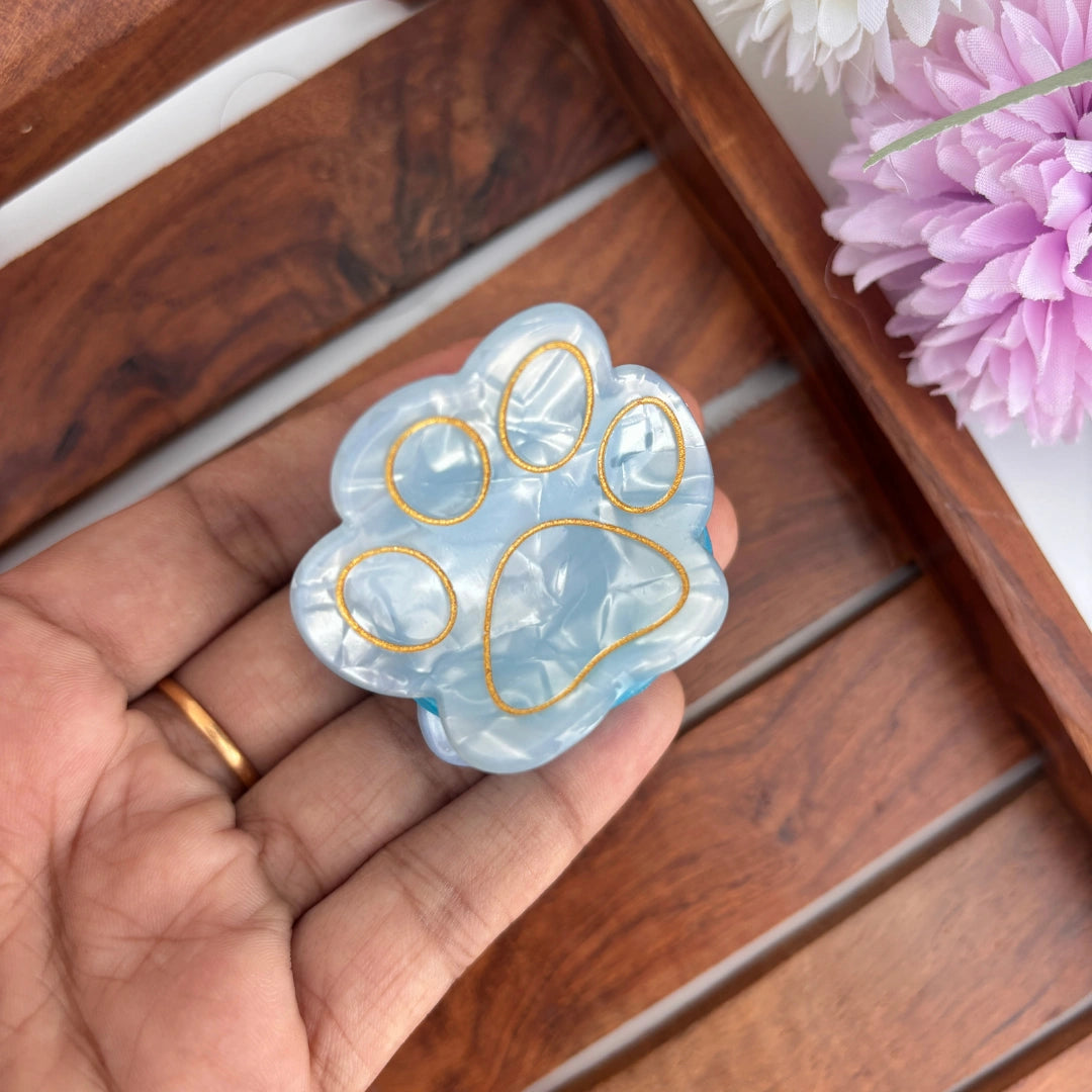Paw Print Hair Claw - Medium