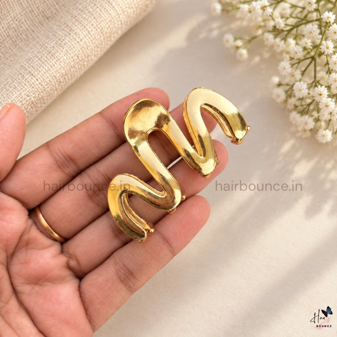Zig Zag Metal Hair Claw