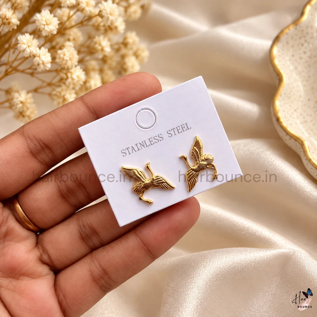 Golden Swan Stainless Steel Studs