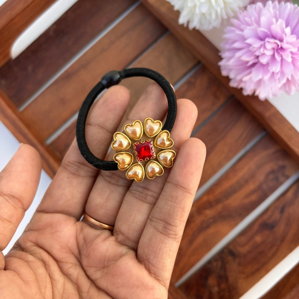 Heart Bloom Hair Tie