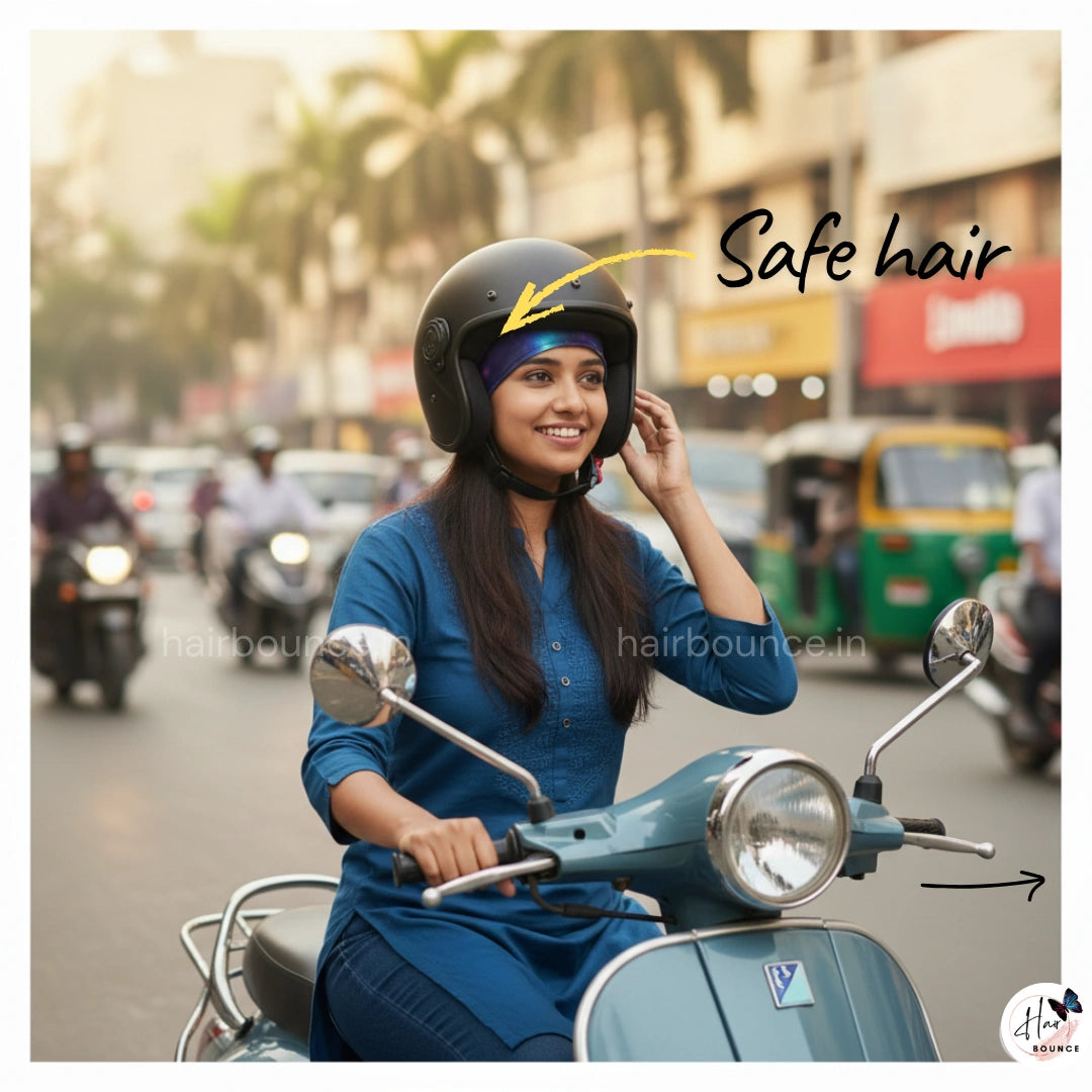 cap to wear under motorcycle helmet Helmet Cap for Women Pure Satin Fabric – No More Helmet Hair