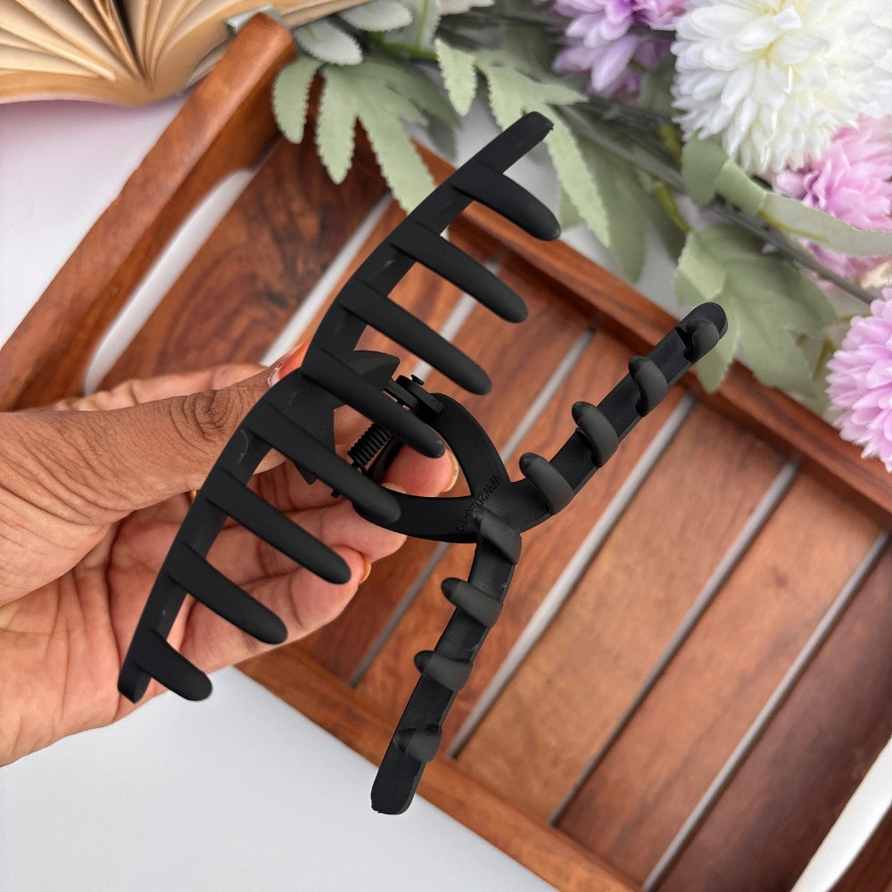 Black Loop Hair Claw - Large