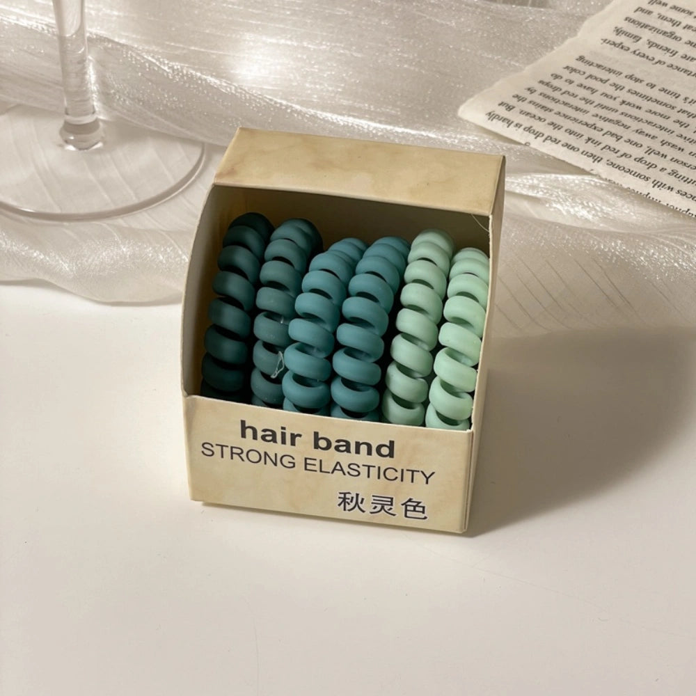 Spiral Hair Ties - Pack of 6