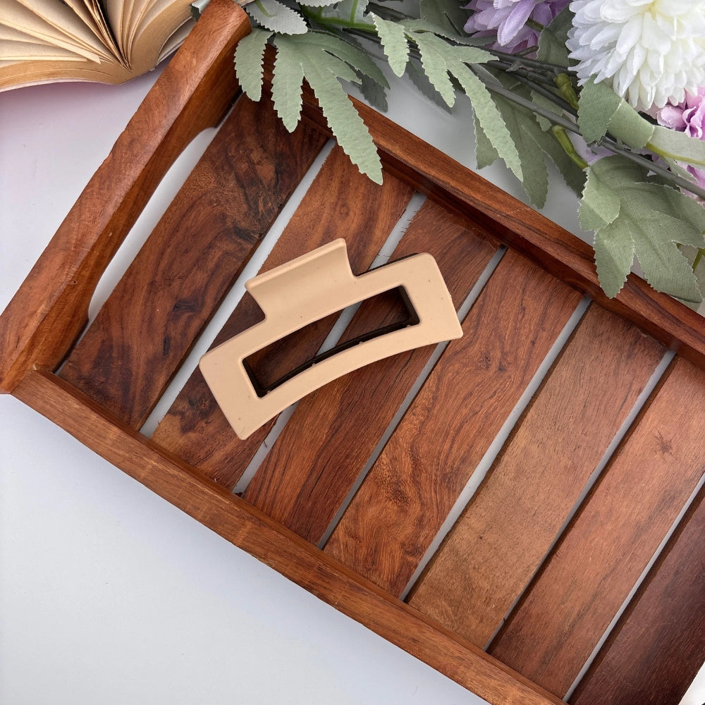 Dual Colour Rectangle Hair Claw - Large