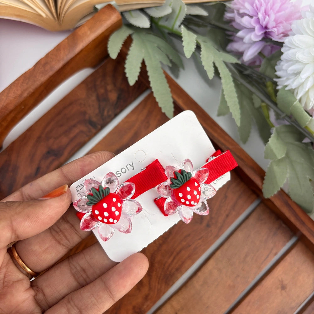 Cherry Alligator Clip