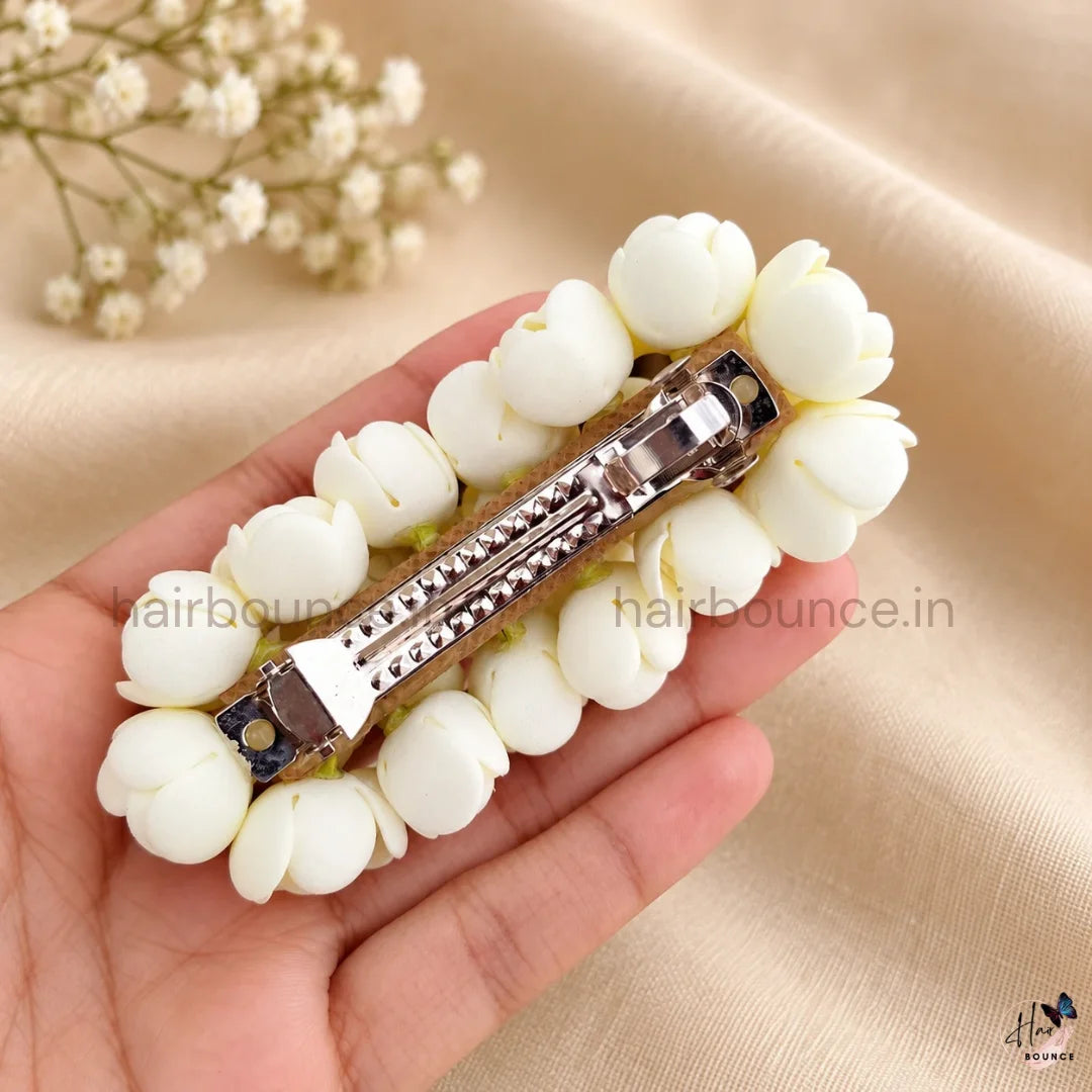 Jasmine Bloom Artificial Flower Center Center Clip
