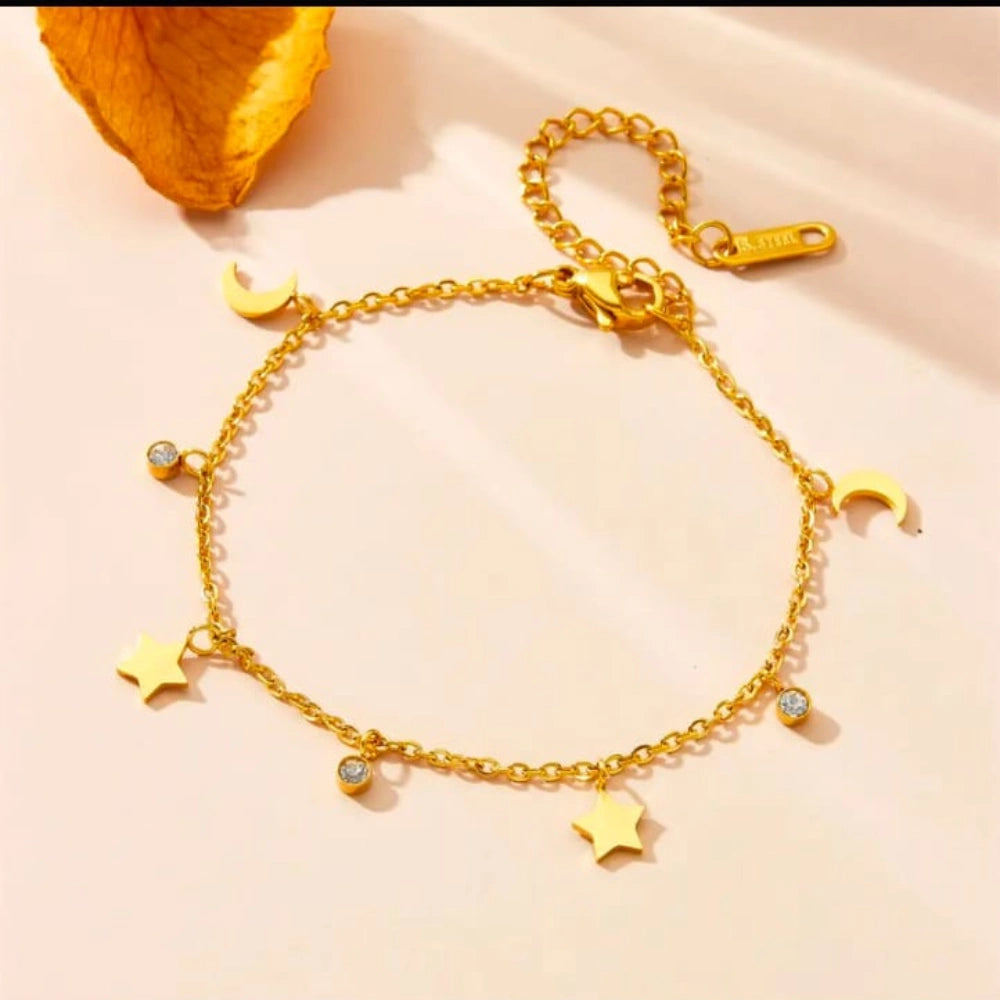 🌙 Lunar Glow Charm Bracelet ⭐