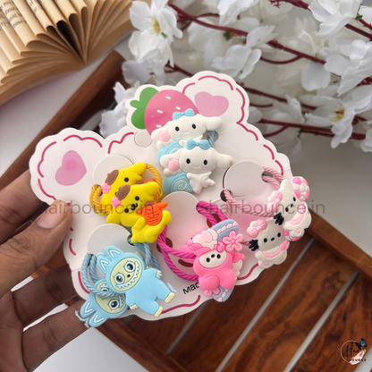 Cute Rubber Bands - Set of 5 Pairs