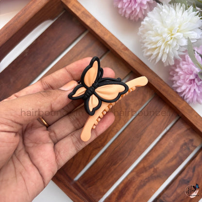 Matte Butterfly Hair Claw – Medium